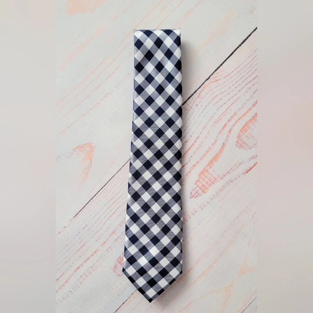 The Children's Place Navy Gingham Kids Neck Tie